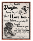 To My Beautiful Daughter Never Forget That I Love You Sherpa Blanket - Spreadstores
