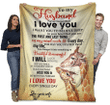 To My Husband Never Forget That I Love You African Animals Giraffe Sherpa Blanket - Spreadstores