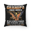 Veteran Pillow, Gift For Grandpa, I'm A Grumpy Veteran Grandpa I Would Do To Protect My Grandkids Pillow - Spreadstores
