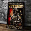 Veteran Canvas, Gift For Veteran, Why Did I Become A Veteran Canvas - Spreadstores