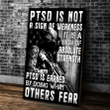 Veteran Canvas, PTSD Is Not A Sign Of Weakness Canvas - Spreadstores