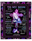 To My Mom Blanket, Mother Day Gifts For Mom, I'm So Grateful God, Christian Fleece Blanket - Spreadstores