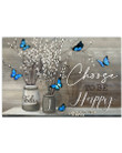 Today I Choose To Be Happy Willow Butterfly Poster - Spreadstores