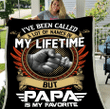 Veteran Blanket, Father's Day Gift For Grandpa, Dad I've Been Called A Lot Of Names In My Life Time Sherpa Blanket - Spreadstores