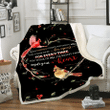 Valentine's Day Gift For Wife, For Husband Cardinal Bird I'm Right Here Inside Your Heart Fleece Blanket - Spreadstores