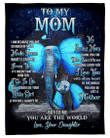 To My Mom Blanket, Mother's Day Gift For Mom, I Will Always Be Your Little Girt Elephant Sherpa Blanket - Spreadstores