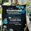 To My Girlfriend I Wish I Could Turn Back The Clock, I Love You Fleece Blanket - Spreadstores