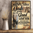 Veteran Canvas And We Know That In All Things God Works For The Good Of Those Who Love Him Matte Canvas - Spreadstores