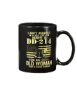 Veteran Mug, Mother's Day Gift, I Ain't Perfect But I Do Have A DD-214 For An Old Woman Mug - Spreadstores