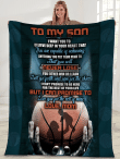 To My Son I Want You To Believe Deep In Your Heart Mom And Son Basketball Sherpa Blanket - Spreadstores