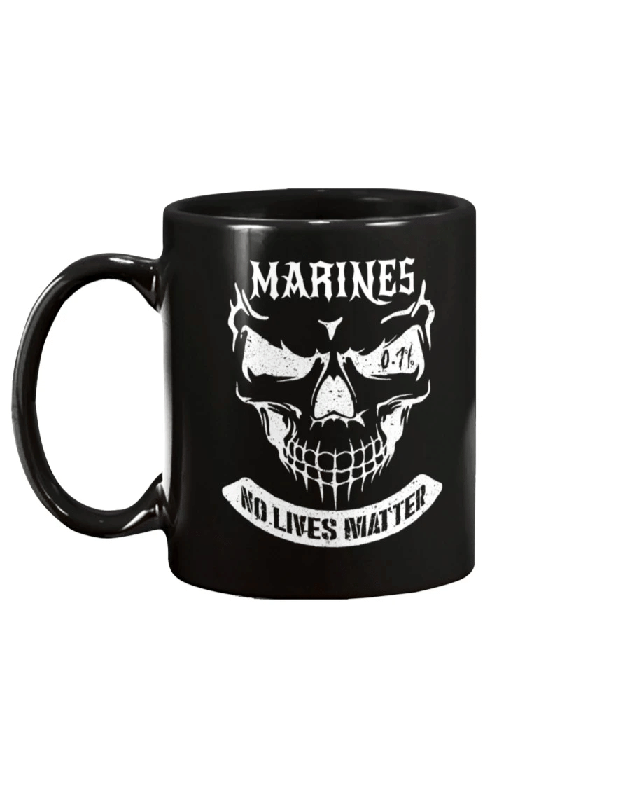 Veteran Mug, Skull Marines Mug, Marines No Lives Matter, Gift For Marine Veteran Mug - Spreadstores