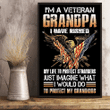 Veteran Poster, I'm A Grumpy Veteran Grandpa I Would Do To Protect My Grandkids Eagle American Flag Poster - Spreadstores