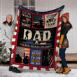 Veteran Dad Blanket, Father's Day Gifts For Dad, I Was A Soldier, Christmas Gifts Fleece Blanket - Spreadstores