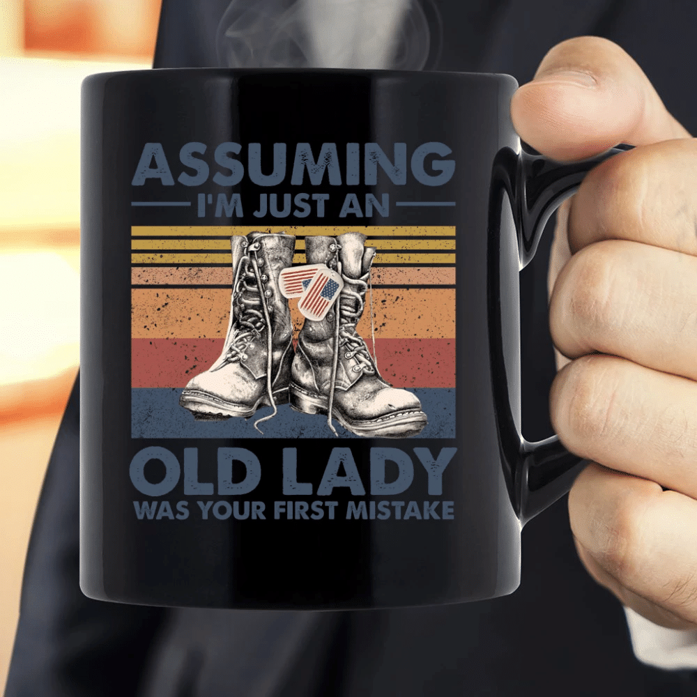 Veteran Assuming I'm Just An Old Lady Mug - Spreadstores