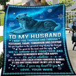 To My Husband, We Will Grow Old Together And Always Remember Whether Happy Or Sad, Wolf Fleece Blanket - Spreadstores