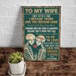 To My Wife Once Upon A Time I Became Yours And You Became Mine Canvas, Valentine's Gift, Valentine Day - Spreadstores