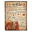 To My Wife The Day I Met You I Have Found The One Whom My Soul Loves Horse Fleece Blanket - Spreadstores
