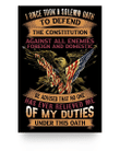 Veteran Poster, I Once Took A Solemn Oath To Defend The Constitution Poster 24x36 - Spreadstores