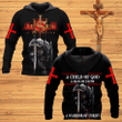 Veteran Hoodie, Jesus Christ, A Child Of God A Man Of Faith All Over Printed Hoodie - Spreadstores
