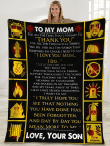 To My Mom For All The Times That I Forgot To Thank You Firefighter Sherpa Blanket - Spreadstores