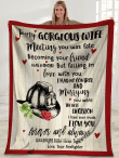 To My Gorgeous Wife Meeting You Was Fate Firefighter Sherpa Blanket - Spreadstores