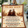 To My Wife I Didn't Marry You So I Could Live With You, Love You Forever And Always Fleece Blanket - Spreadstores