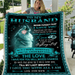 To My Husband Never Forget That I Love You Till My Last Breath Wolf Fleece Blanket - Spreadstores
