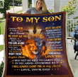 To My Son I Asked God For A Best Friend He Sent Me You Fleece Blanket - Spreadstores