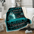 To My Husband Never Forget That I Love You Till My Last Breath Wolf Fleece Blanket - Spreadstores