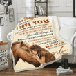 To My Daughter I Want You To Know I Love You For A Little Girl That You Once Were Horse Fleece Blanket - Spreadstores