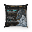Wolf Husband, Gift For Husband, Gift For Him, To My Husband Never Forget That I Love You Wolf Pillow - Spreadstores