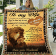 Wife Blanket, Gift For Her, To My Wife I Choose You To Do Life With Lion Fleece Blanket - Spreadstores