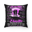 Wife Pillow, Gift For Wife, Valentine's Gift Ideas, To My Wife Never Forget I Love You Purple Moon Pillow - Spreadstores