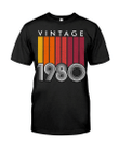 Vintage 1980, Limited Edition 41st Birthday Gifts For Him For Her, Birthday Unisex T-Shirt KM0704 - Spreadstores