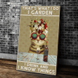 Wine Canvas That's What I Do I Garden I Drink And I Know Things Matte Canvas - Spreadstores