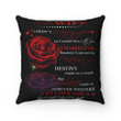 Wife Pillow, To My Wife I Didn't Marry You So I Could Live With You Red Rose Pillow, Gift For Wife - Spreadstores