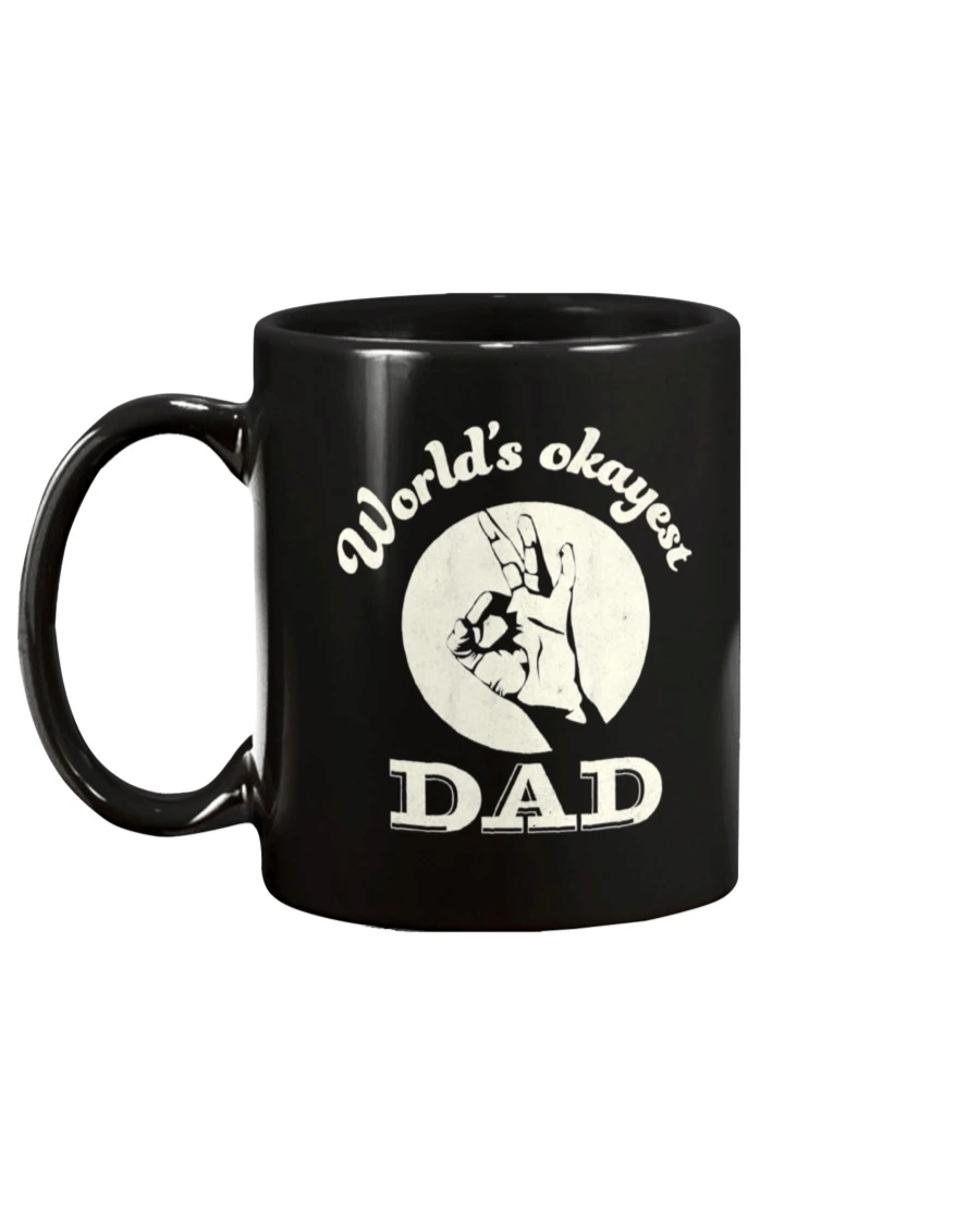 World's Okayest Dad Fathers Day Mug - Spreadstores
