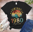 Vintage 1980 Birthday Unisex T-Shirt, 41st Birthday Gifts Shirt, Gift For Him For Her Unisex T-Shirt - Spreadstores
