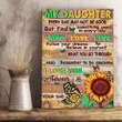 Vintage Daughter Canvas, Gift From Dad, To Daughter Every Day But Find Something Good Sunflowers Canvas - Spreadstores