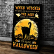 When Witches Go Riding And Black Cats Are Seen The Moon Matte Canvas - Spreadstores