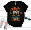 Vintage 1979 Well Aged Limited Edition, Birthday Gifts For Him For Her Unisex T-Shirt KM0704 - Spreadstores