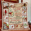 Wife Quilt, Gifts For Her, To My Wife, Once Upon A Time I Became Yours, Cardinal Bird Quilt Blanket - Spreadstores