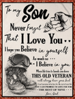 Veterans Son Blanket - To My Son Never Forget That I Love You, I Hope You Believe In Yourself, Gift For Son Fleece Blanket - Spreadstores