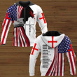 Veteran Zipped Hoodie, God Says You Are Strong Chosen American Flag Jesus All Over Printed Zipped Hoodie - Spreadstores