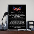 Veteran's Creed I Am A Veteran I Have Seen And Done Things 24x36 Poster - Spreadstores