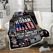 Veterans Blanket - I'm A Veteran Dad Just Like A Normal Dad Except Much Cooler Fleece Blanket - Spreadstores
