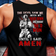 Veterans Shirt - The Devil Saw Me With Head Down And Thought He'd Won Until I Said Amen Sleeveless - Spreadstores