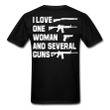 Veteran Shirt, Guns Shirt, I Love One Woman & Several Guns T-Shirt KM2906 - Spreadstores