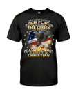 Veteran Shirt, Dad Shirt, Gifts For Dad, Proud To Be American Blessed To Be Christian T-Shirt KM0806 - Spreadstores