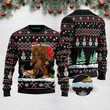 Bigfoot Pug Merry Christmas Ugly Funny Ugly Christmas Sweater Adult For Men & Women